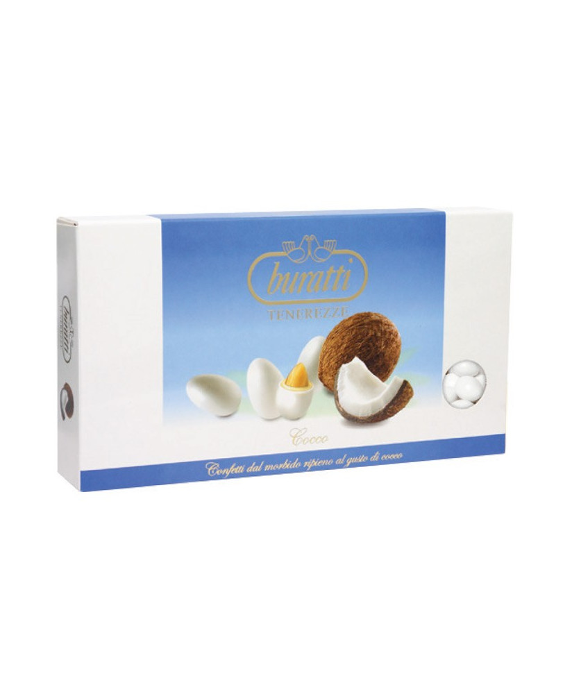 Buratti Italian Sugared Almonds Tenerezze online sales. Buy online assorted dragees Coconuts taste