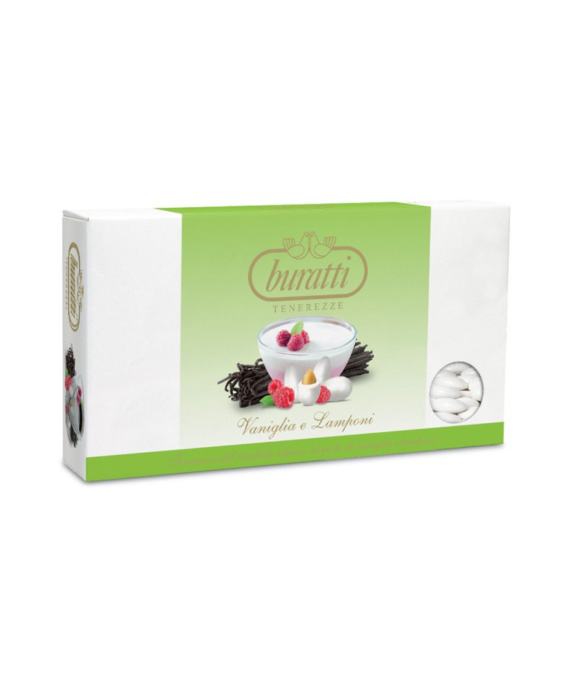 Buratti Italian Sugared Almonds Tenerezze online sales. Buy online assorted dragees Vanilla and Raspberry  taste