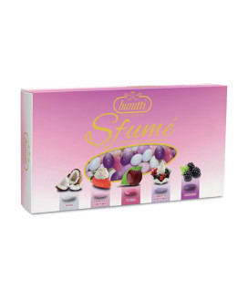 Buratti Italian Sugared Almonds Tenerezze Pink mixed flavor online sale. Buy online assorted dragees taste