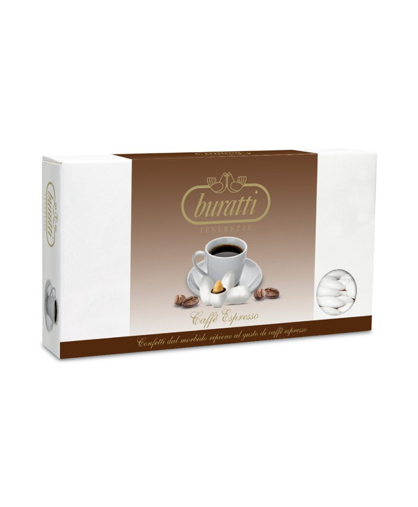 Buratti Italian Sugared Almonds Tenerezze taste espresso coffee online sales. Buy online assorted dragees