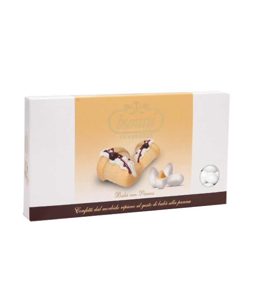 Buratti Italian Sugared Almonds Tenerezze online sales. Buy online assorted dragees Baba' Cream taste
