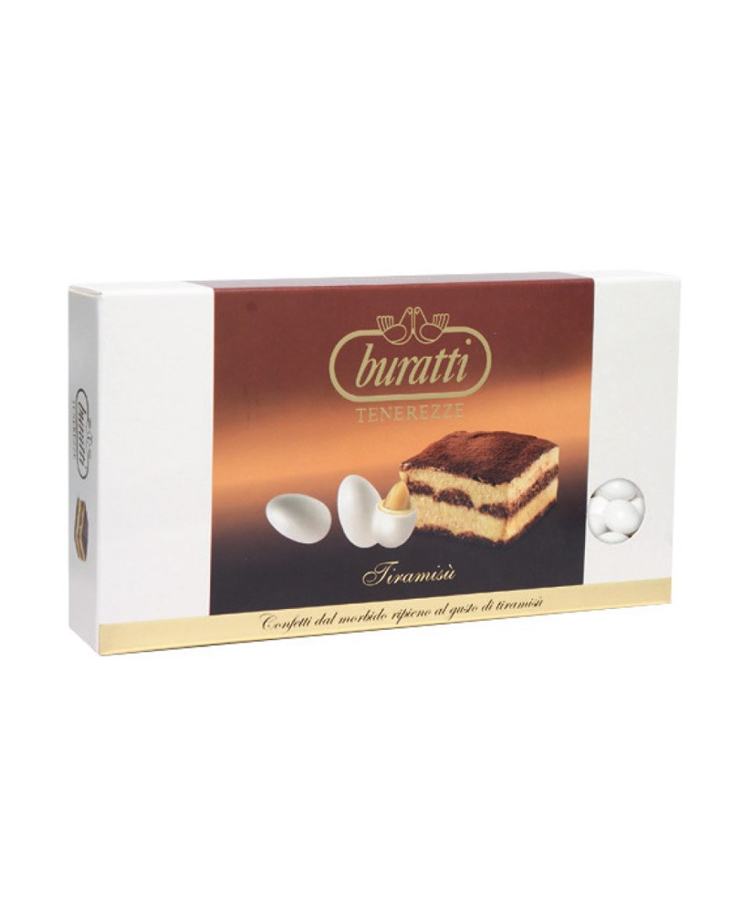 Confetti Buratti Tenerezze al Tiramisù' vendita online. Shop on-line confetti gusto Tiramisù