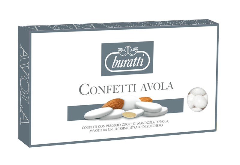 Confetti Buratti alla mandorla di avola vendita online. Shop on-line  confetti avola