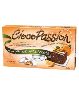 Online sales Italian confetti filled Ciocopassion Crispo price per box 1000g. Shop online confetti made in Italy Choco Passion o