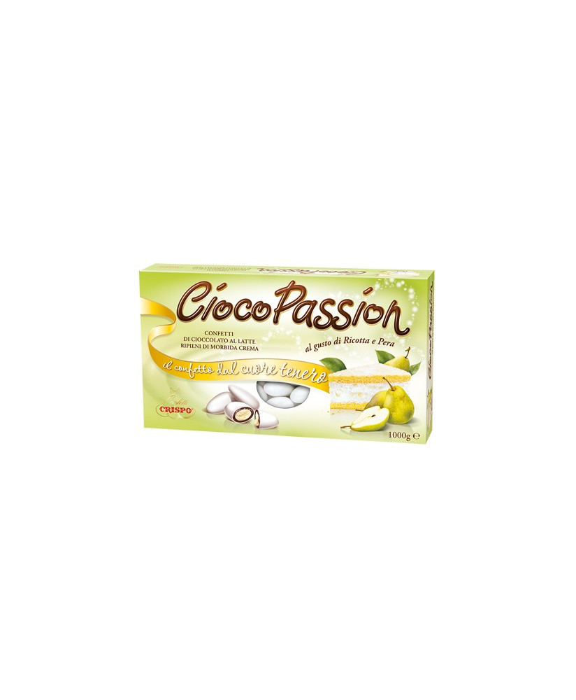 Vendita online confetti ripieni di Ricotta e Pera Ciocopassion Crispo scatola da 1000g. Shop on-line confetti Cio