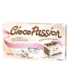 Online sales Italian confetti filled Ciocopassion Crispo price per box 1000g. Shop online confetti made in Italy Choco Passion o