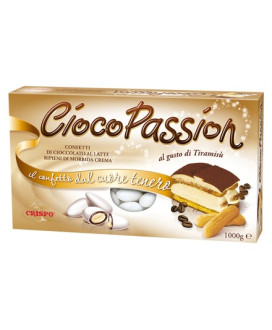 Online sales Italian confetti filled Ciocopassion Crispo price per box 1000g. Shop online confetti made in Italy Choco Passion o