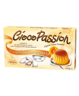 Online sales Italian confetti filled Ciocopassion Crispo price per box 1000g. Shop online confetti made in Italy Choco Passion o