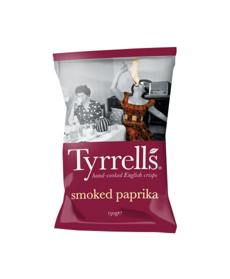 Tyrrels - Paprika Seasoned Potato Crisps -150g