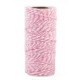 Cupido &amp; Company - Two-Tone Ribbon Pink and White - 100mt