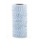 Cupido &amp; Company - Two-Tone Ribbon Light Blue and White - 100mt