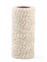 Cupido & Company - Two-Tone Ribbon Beige and White - 100mt