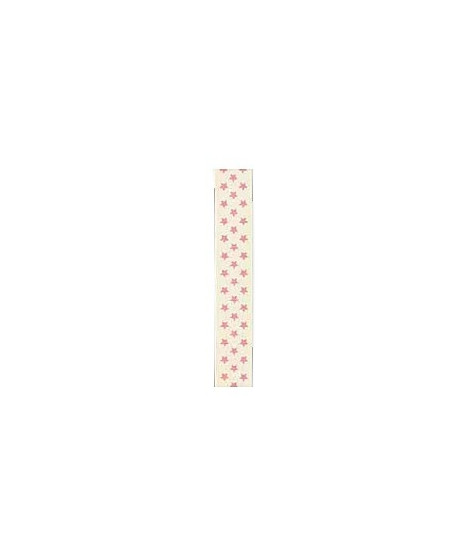 Cupido & Company - Ribbon with Pink Stars - 50mt