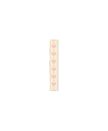 Cupido & Company - Ribbon with Pink Hearts - 25mt