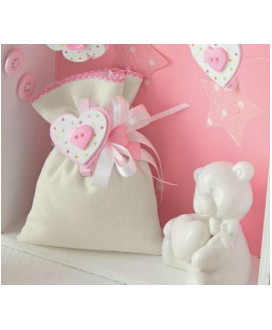 Vendita online accessori Cupido. Shop on-line accessori per bomboniere rosa. Vendita online oggettistica per bomboniere.