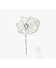 Cupido & Company - 12 Fabric White Flowers