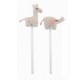 Cupido &amp; Company - Pair of Pencils with Pink Puppets