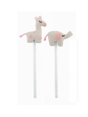 Cupido & Company - Pair of Pencils with Pink Puppets