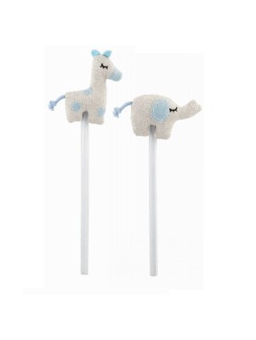 Cupido & Company - Pair of Pencils with Light Blue Puppets