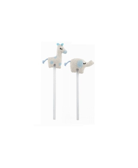 Cupido & Company - Pair of Pencils with Light Blue Puppets