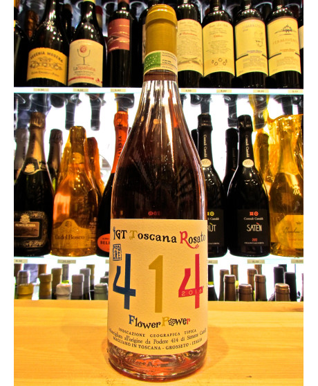 Vendita online vini Podere 414 - Rosato Igt Flower Power, vino toscano di qualità al miglior prezzo. Shop on-line vini rosè Vendita online vini Podere 414 - Rosato Igt Flower Power, vino toscano di qualità al miglior prezzo. Shop on-line vini rosè