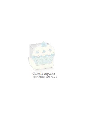 Cupido & Company - 5 Light Blue Cupcake Cardboard