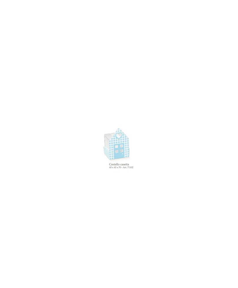 Cupido & Company - 5 Light Blue House Cardboard