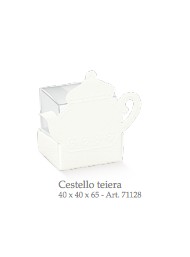 Cupido & Company - 5 White Teapot Cardboard