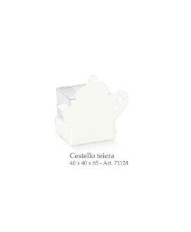 Cupido & Company - 5 White Teapot Cardboard