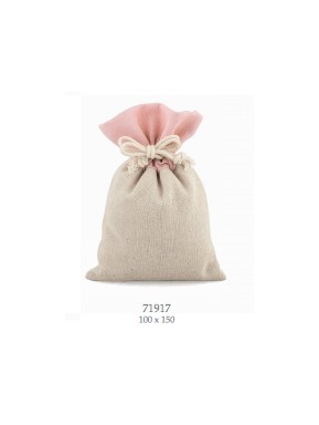 Cupido & Company - 6 Jute Bags with Pink Board