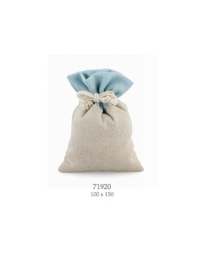Cupido & Company - 6 Jute Bags with Light Blue Board