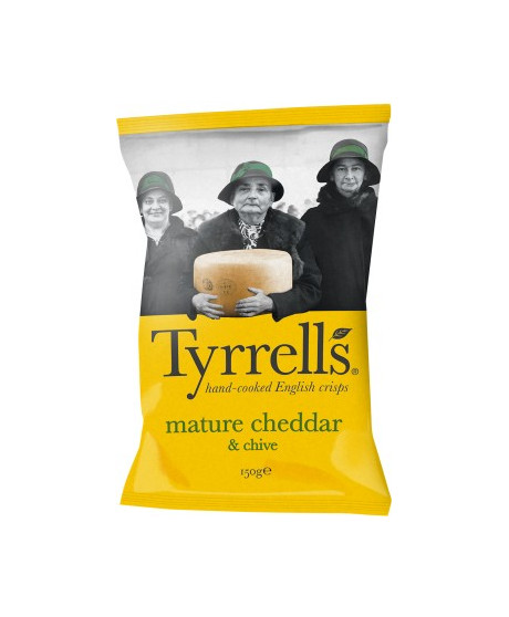 Tyrrells - Patatine al Gusto Cheddar - 150g