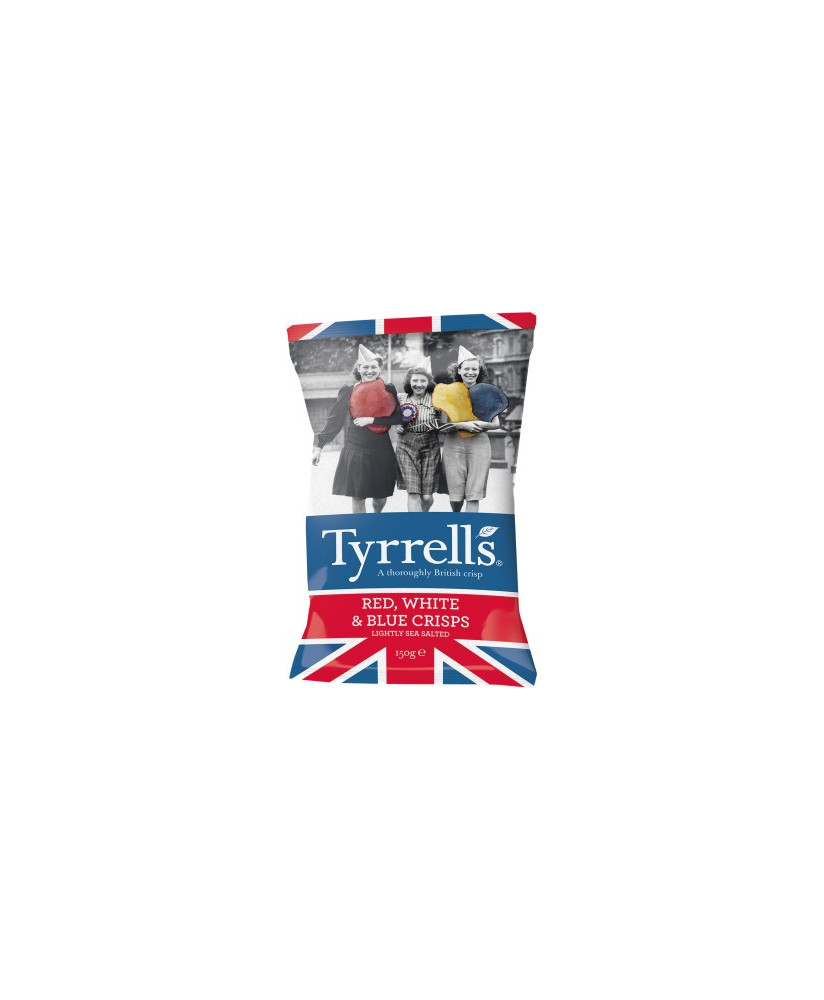 Tyrrels - Red, White and Blue Potato Crisps -150g