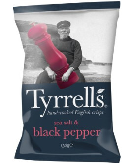 Vendita online Patatine Tyrrells, Patatine Classiche 150g. Shop online patatine Inglesi Tyrrells