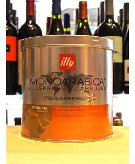 Vendita online capsule Illy Caffe' Monoarabica Ethiopia per macchina iperespresso. Confezione da 21 caffè espresso Etiopia. Shop