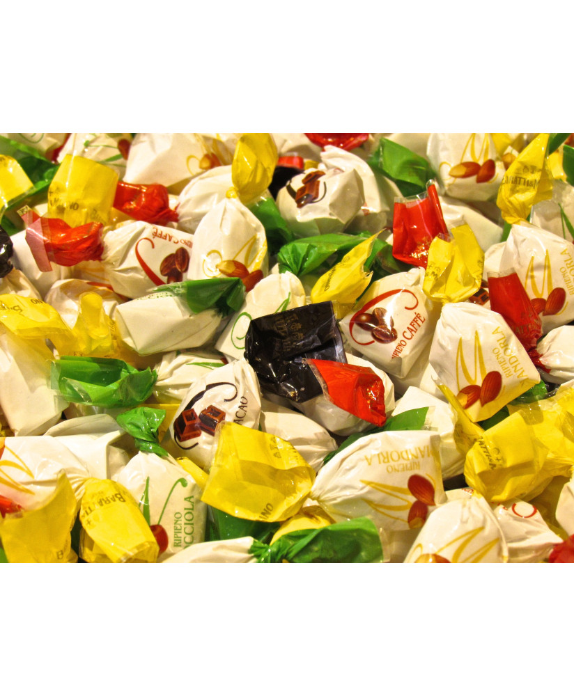 Vendita online caramelle Baratti ripiene alle creme assortite, pistacchio, caffè, cioccolato.... Shop on line caramelle fiordic