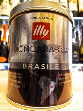 (6 PACKS) ILLY - MONOARABICA BRASILE - COFFEE MOKA POWDER - 125g