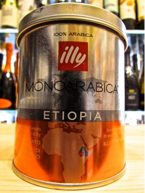(6 PACKS) ILLY - MONOARABICA ETIOPIA - COFFEE MOKA POWDER - 125g