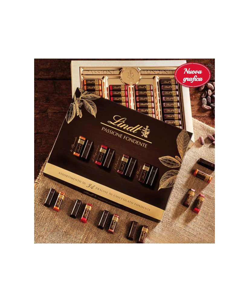 Novità 2014! Vendita online scatole regalo di cioccolatini Lindt assortiti fondenti Lindt & Sprüngli. Shop on line confezioni Na