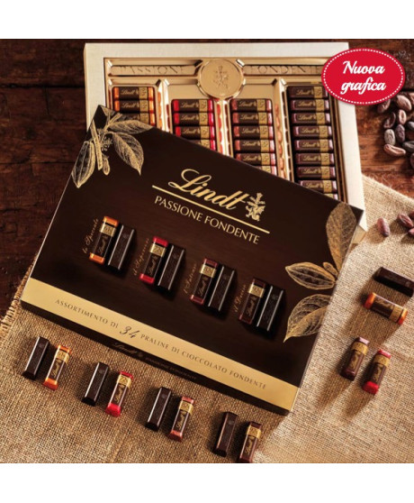 Novità 2014! Vendita online scatole regalo di cioccolatini Lindt assortiti fondenti Lindt & Sprüngli. Shop on line confezioni Na