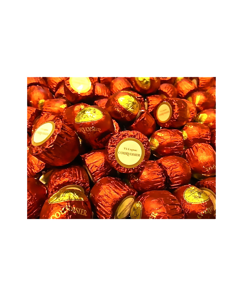 Vendita online cioccolatini Lindt ripieni al Cognac Courvoisier VS Liquido. Shop on line cioccolatini fondenti di Lindt ripieni 