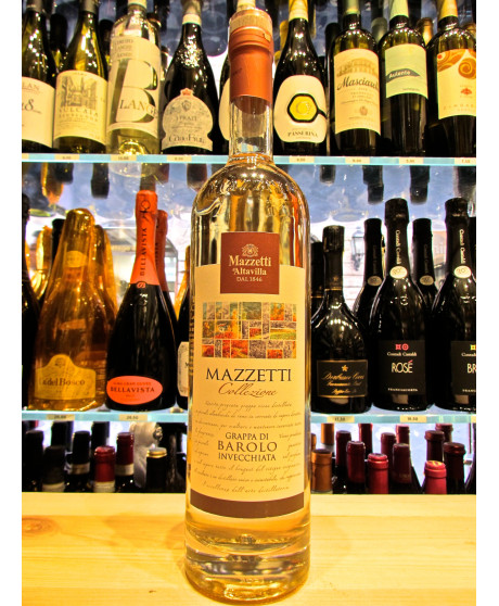 Vendita online Grappa Mazzetti d'Altavilla "Collezione" di Nebbiolo da Barolo. Shop on line Grappe invecchiate di Altavilla