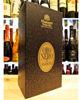 Vendita online Grappa Mazzetti d'Altavilla Oro Nero, liquore a base di grappa e caffè con scaglie di oro alimentare