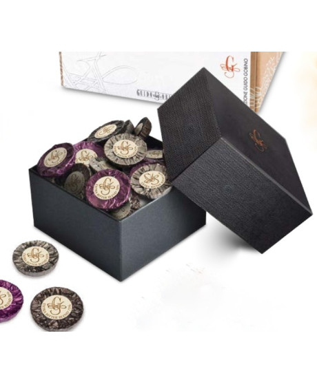 Vendita online Selezione Cialdine Monorigine di cioccolato Guido Gobino. Cioccolatini fondenti cacao Venezuela, Trinidad Vendita online Selezione Cialdine Monorigine di cioccolato Guido Gobino. Cioccolatini fondenti cacao Venezuela, Trinidad