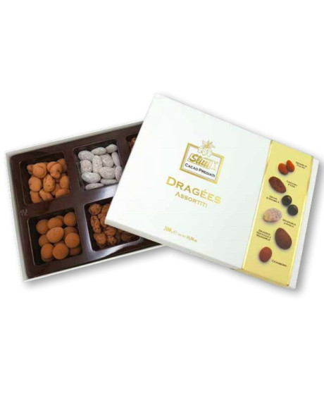 Vendita online scatola Dragées Slitti. Shop on line scatole regalo Dragées assortite artigianali, chiccoli d'uva, grani d'arabic Vendita online scatola Dragées Slitti. Shop on line scatole regalo Dragées assortite artigianali, chiccoli d'uva, grani d'arabic