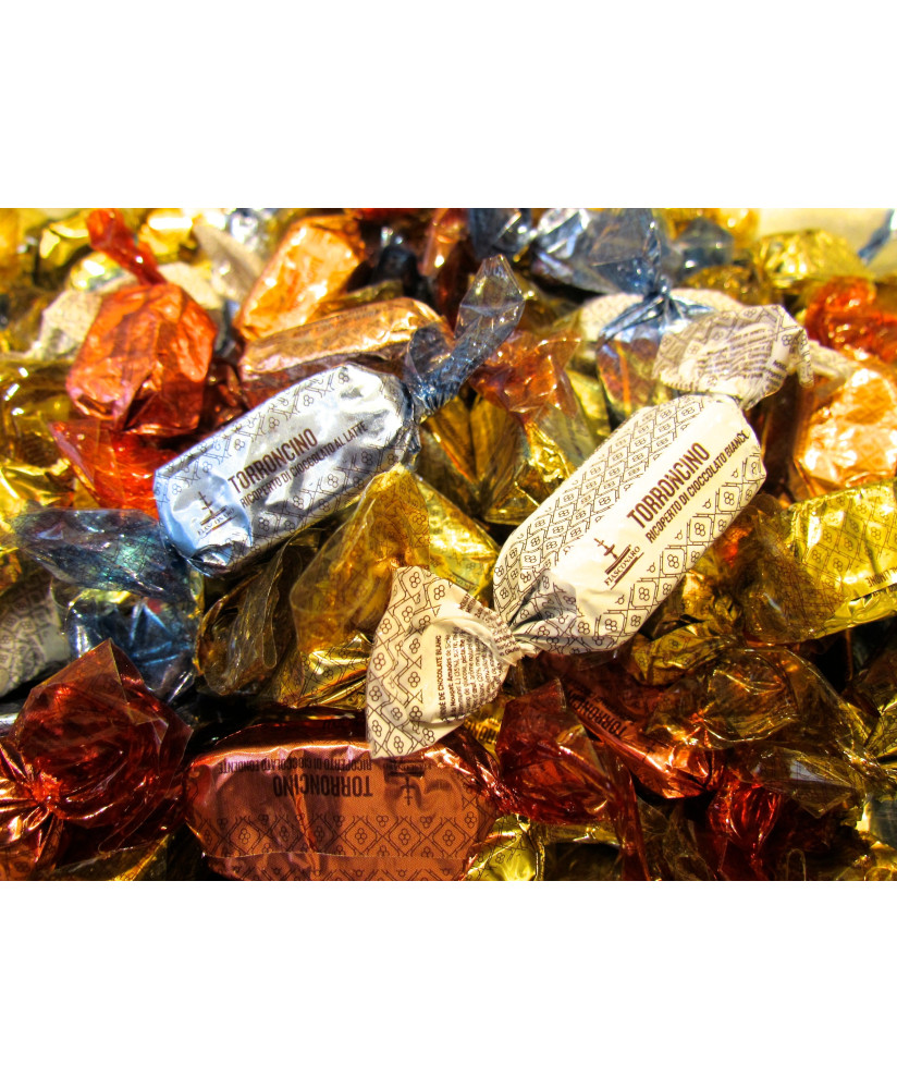 Online Sale TORRONCINI SICILIANI FIASCONARO. Soft nougat of handicraft production, in flavors: dark chocolate, white, milk, lemo