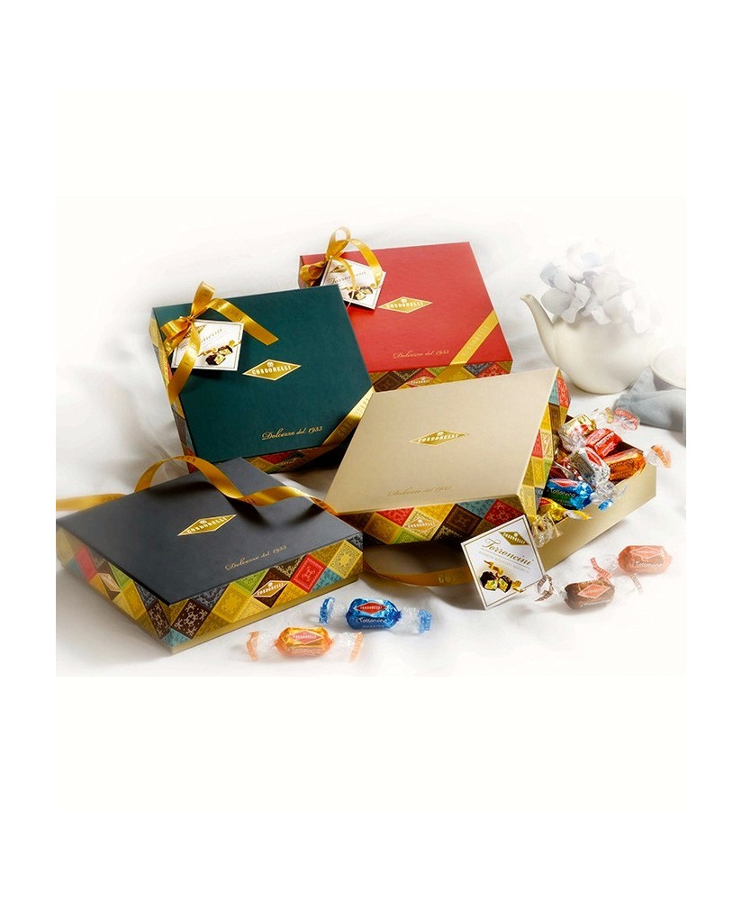 Vendita online Torroncini Siciliani Condorelli di Belpasso Catania. Shop on line morbidi torroncini ricoperti di cioccolato al l