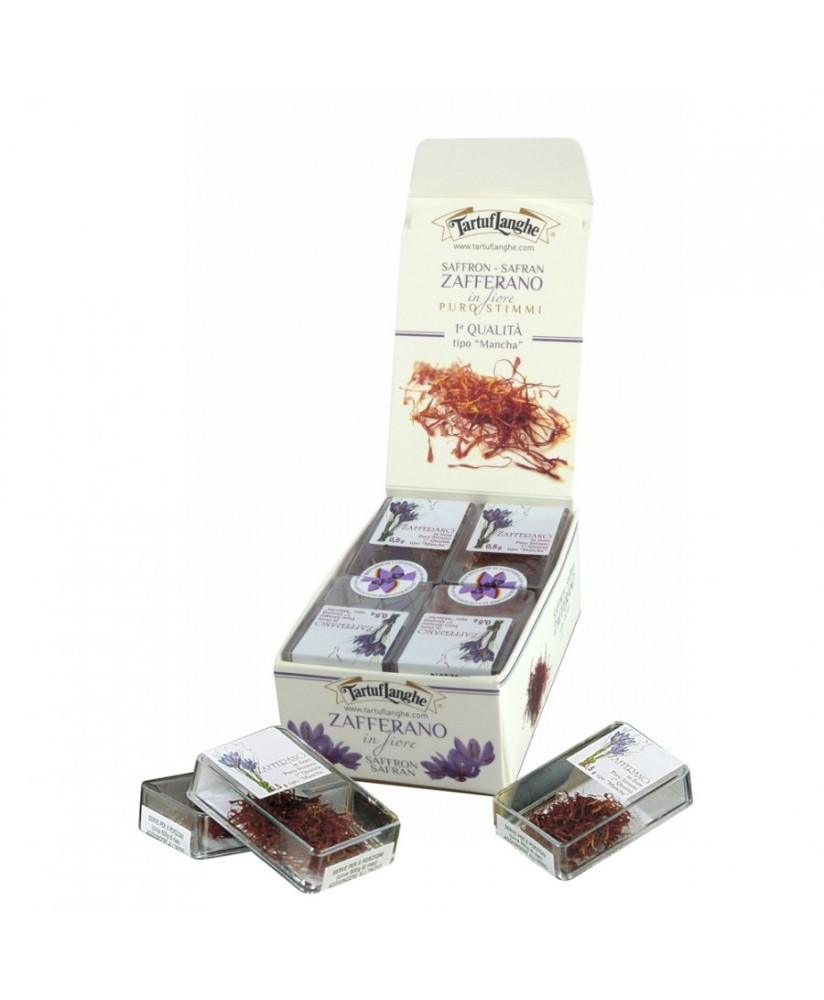 Shop online Tartuflanghe Pure Saffron from Mancha Quality DOP. Sales italian truffle