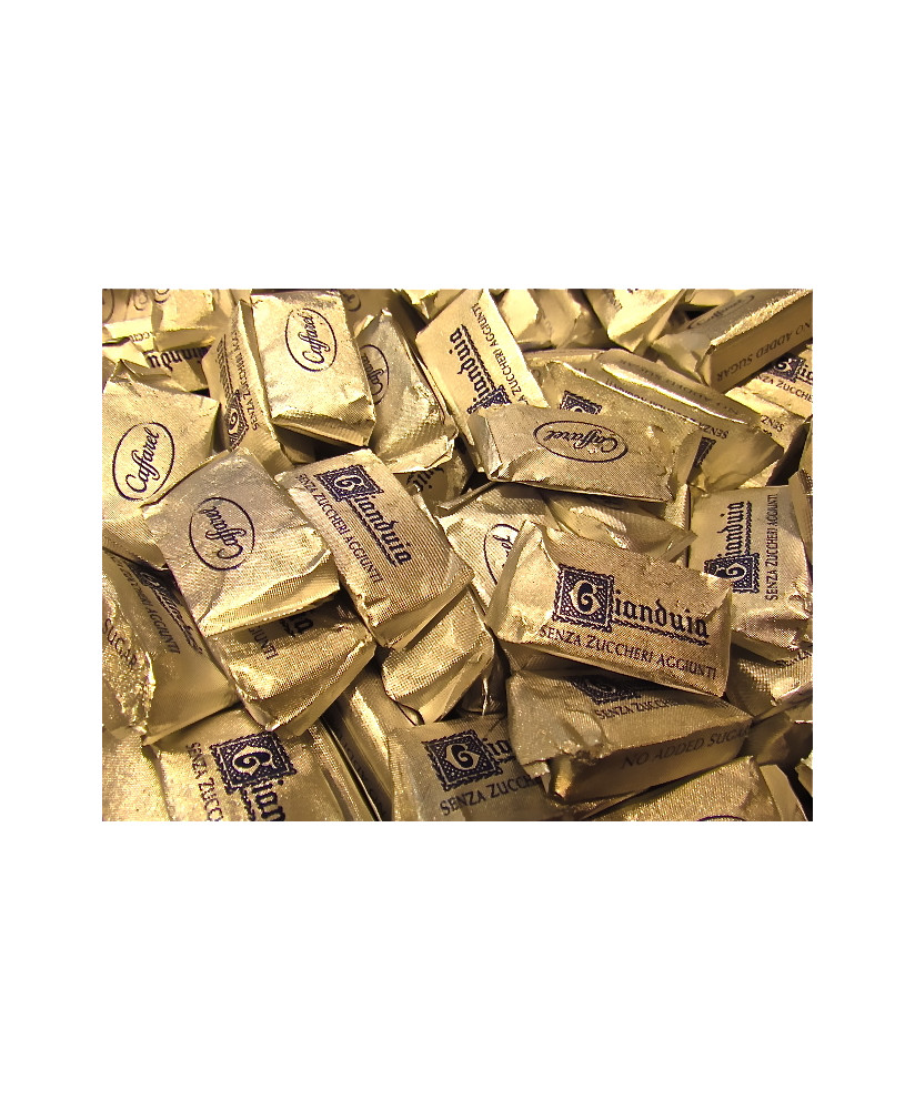 Vendita online cioccolatini Caffarel di Torino Gianduiotti Classici senza zucchero. Shop on line Gianduiotto classico della trad