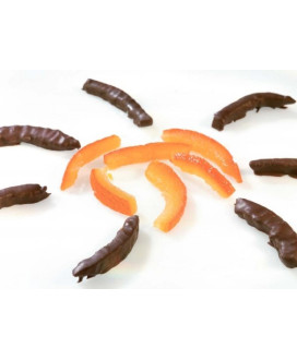 Vendita online Filetti di Arancia Maglio, scorze di arance candite ricoperte di cioccolato. Miglior prezzo online confezioni di 